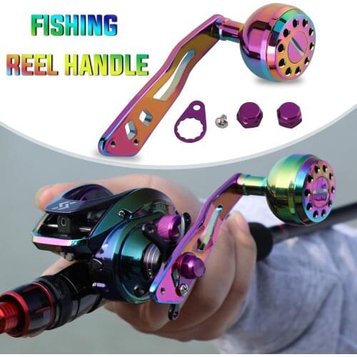 Sougayilang Multicolor Fishing Reel Handle Aluminum Alloy Strong Durable Fishing Reel Handle for Baitcasting Reel Accessory