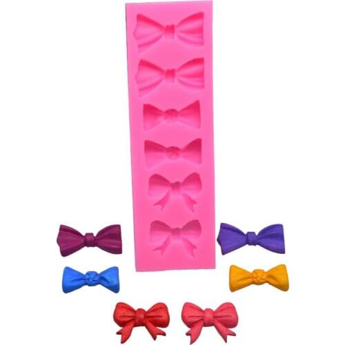 Bowknot Fondant Silicone Mold Food Grade Cake Chocolate Decoration Jewelry Handmade Crafts Clay Resin Mold