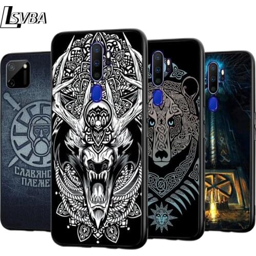 Slavic Viking Symbol Kolovrat For OPPO A5 A9 A7 A11X A1K A12 A12E A31 A32 A53 A53S A72 A73 A93 AX7 Pro 2020 2018 5G Phone Case