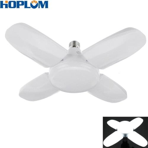 Led Garage Lights, Super Bright220V 60W E27/E26 Daylight Light Bulbs Deformable Working Light for Warehouse, Workplace, Basement