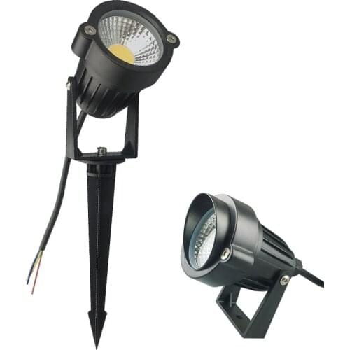 LED COB Garden Lawn Lamp 3W 5W Outdoor LED Spike Light Waterproof Lighting Led Light Garden Path Spotlights AC110V 220V DC12