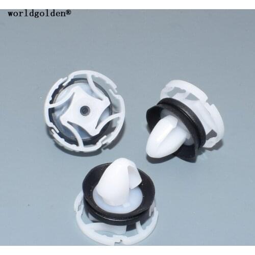 Worldgolden 10pcs auto fasteners Door Inner Trim Panel Retaining Clip for Renault 7703077476;Peugeot Citroen 9345.ZN
