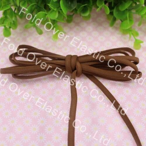 5mm #92110 Brown Color Elastic Nylon Thread String Rope For bracelet DIY material, 100 yards/lot