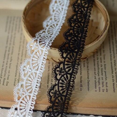 10 Meters 2 Colors Water Soluble Wave Lace Fabric Trim Costume Material