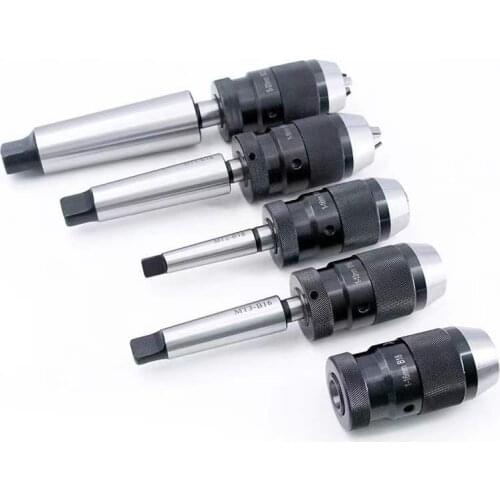 1SET1-13mm B16 MT1 MT2 MT3 MT4 Drill Chuck Self Tighten Light Duty Taper for Lathe Electric Drill CNC Drilling Machine