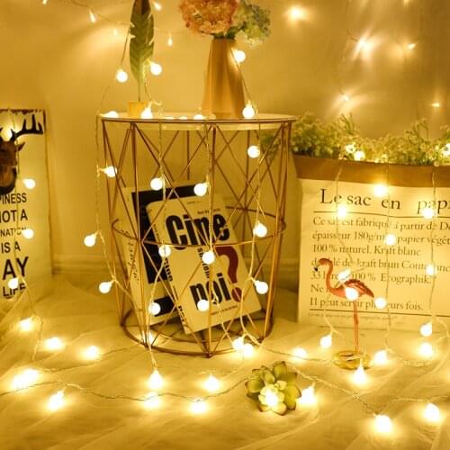 1M/3M Led Cherry Balls Fairy String Decorative Lights Christmas Decor for Home Christmas Ornament Navidad Natal New Year 2020