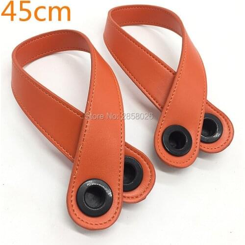 1 pair handle 2 pcs 6 colors PU leather handles for o big bag mini bag