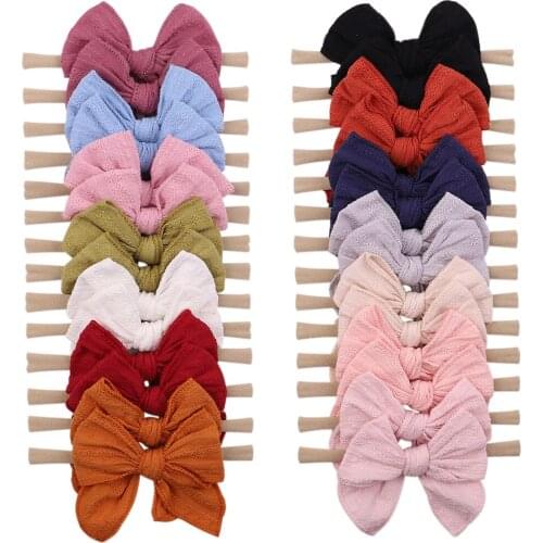 1Piece Solid Baby Headband Newborn Baby Bows Haarband Turban Infant Head Band Headwear Hairband For Girl Kids Hair Accessories