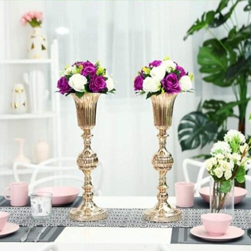 15pcs)Flower Stand And Wedding Table Decorations Gold/Tall Centerpieces For Party/Event qq375