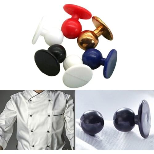 20 Pcs 11.5*18 Mm Restaurant Chef Uniforms Suit Buttons Plastic Buttons For Diy Costumes Parts Accessories