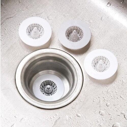 5PCS plastic sink strainer waste plug Hair Sink filter sewer collector kitchen bathroom accessories