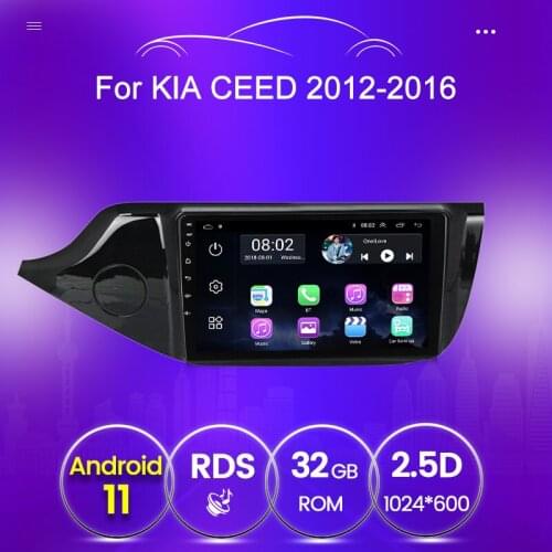 Android 11 2DIN Car Radio Multimedia Video Player For KIA Cee'd CEED JD 2012 - 2016 2 Din 2.5D Screen GPS Navigation BT Wifi SWC