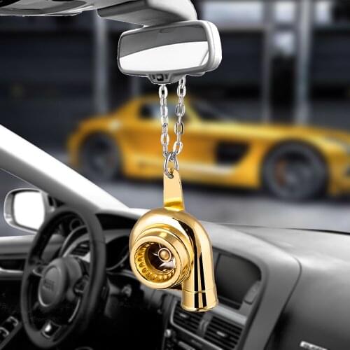 Car Pendant Turbo Hanging Ornaments Auto Interior Hip-hop Turbocharger Auto Rear View Mirror Decoration Dangle Trim Accessories