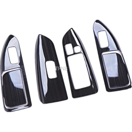 For Toyota Land Cruiser Prado 120 2003 2004 2005 2006 2007 2008 2009 Stainless Steel Glass Switch Decoration Accessories