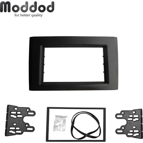 Double 2 Din Radio Fascia for Volvo XC90 2002+ Stereo Panel CD DVD Dash Refitting Installation Trim Kit Face Frame Bezel