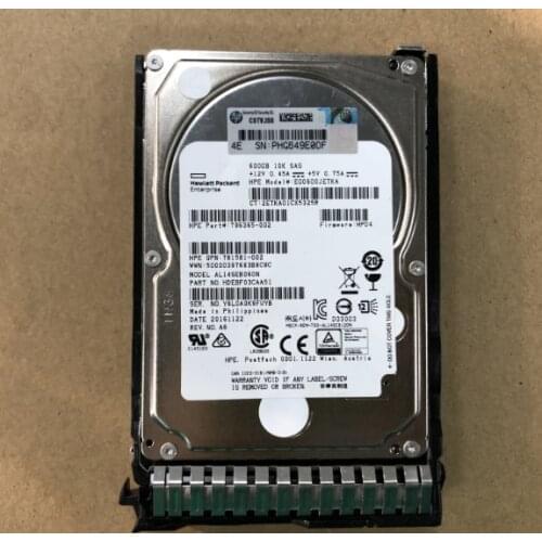 HP 781516-B21 781514-001 781577-001 600GB 12G SAS 10K 2.5 in SC ENT Hard Drive HDD