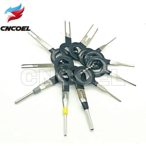 11pcs Auto Terminal Removal Tool Car Plug Wire Harness Terminal Extraction Pick Connector Crimp Pin Back Needle Remove Tool Set