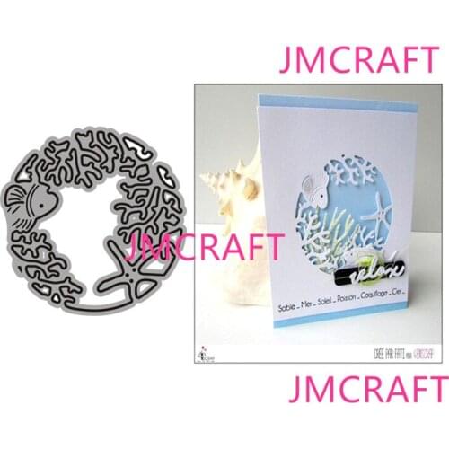 JMCRAFT Seaweed Starfish And Fish Metal Cutting Die For Scrapbooking Practice Hands-on DIY Album Card Handmade Tool
