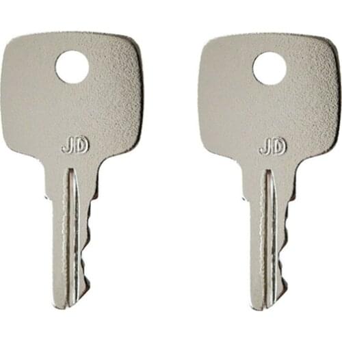 Set of 2) Ignition Key For John Deere Excavator For All Graders Dozers Skidsteers