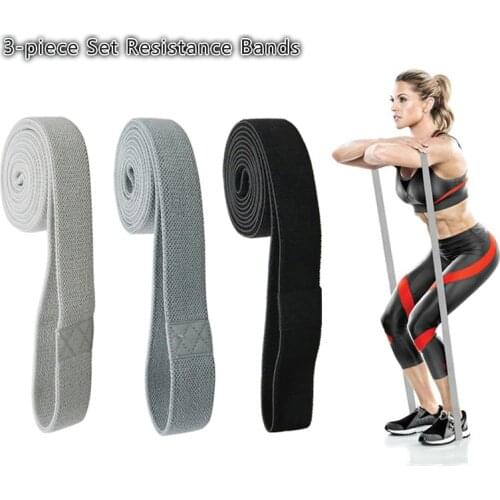 3-Piece set Fitness Long Fabric Resistance Bands Workout Fabric Exercise Elastic Booty Bands For Pull Up Woman Assist workout