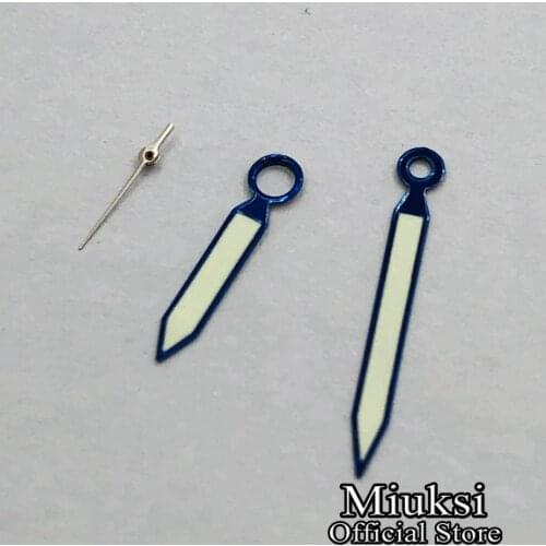 Miuksi green luminous watch hands fit ETA 6497,6498 sea gull ST36 Movement