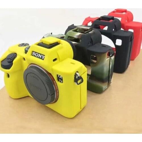 Soft Camera Video Bag Silicone Case For Sony A7III A7 mark 3 A7 III Rubber Camera case Protective Body Cover Skin