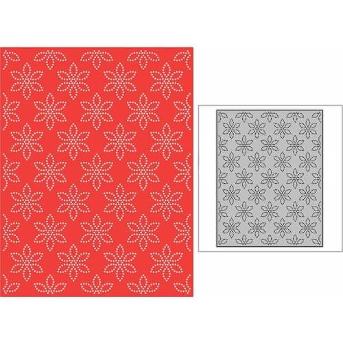 New Spotted Snowflake Flowers Background Plate Craft Embossing 2021 Metal Cutting Dies for DIY Scrapbooking Album Card Making