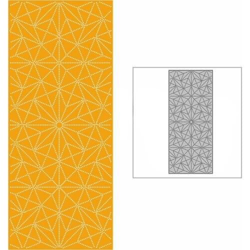 New Slim Beautiful Spotted Stars Background Plate Craft Embossing 2021 Metal Cutting Dies for DIY Scrapbooking Album Card Making