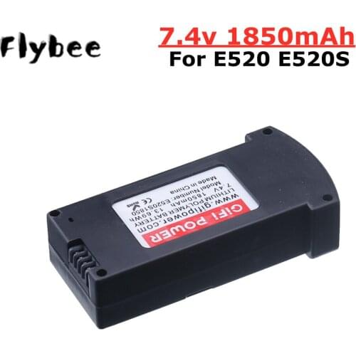 Upgrade 7.4V 1850MAH LiPo Battery For E520 E520S JD-22S RC Quadcopter Spare Parts 7.4V Battery For E520 Drone Accessories