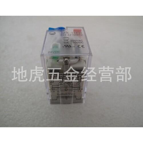 Relay 4 4 pairs of contacts JZX-18FH/024-4Z1D DC 24V with lamp and test rod