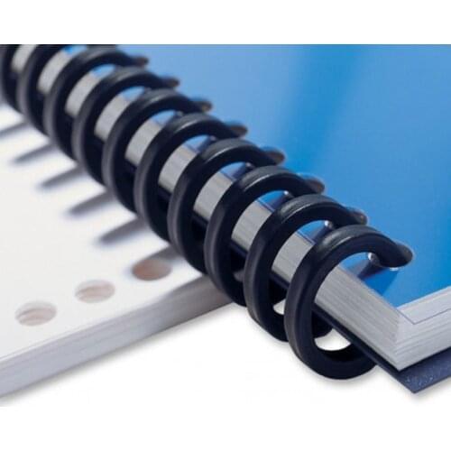 12mm 25 Holes Loose-leaf Plastic Binding Bar Rings Coil Spring Spiral Booking Strip Punch Ring For Notebook School Office Supply