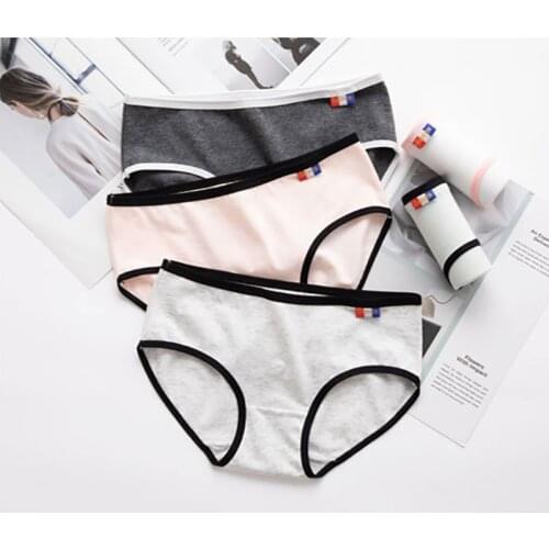 New Women Panties Cotton Solid Knickers Ladies High Quality Fashion Sexy Black Female Briefs Soft Breathable Underwear Lingeries