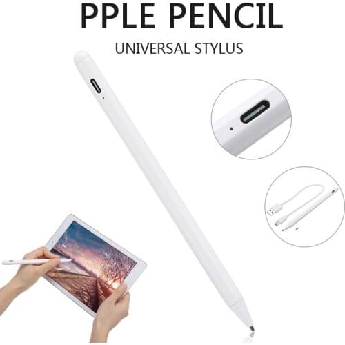 Universal Replacement Active Stylus Pencil Black White Tablet Pen For 2018 iPad 6th Gen iPad Pro 11/12.9 Inch Air 3rd Gen