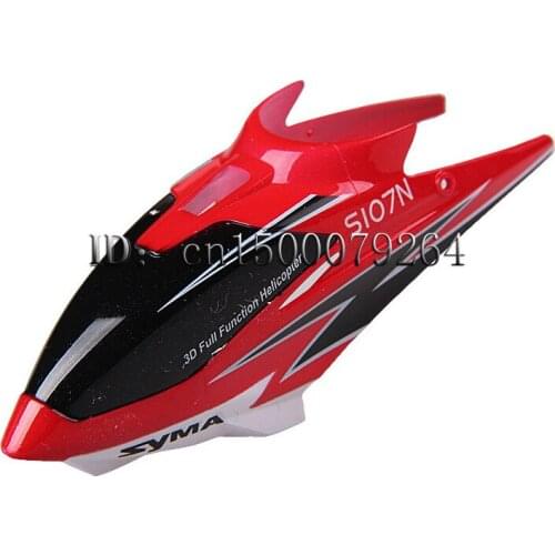 SYMA S107N remote control helicopter with gyro RTF (S107G upgrade version) parts, S107N-01 Head Cover-Red