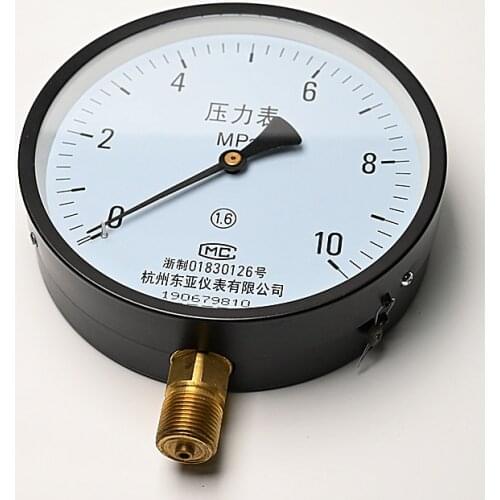Y-150 radial water pressure gauge air pressure gauge oil pressure gauge Hydraulic Gauge 0-60Mpa full specification