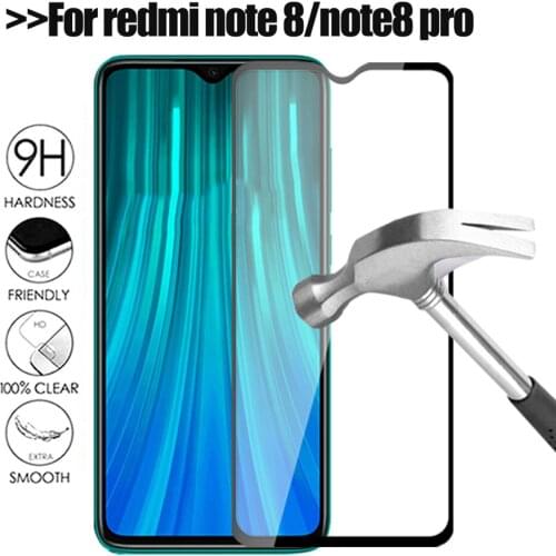 9H full cover for xiaomi redmi note 8 pro 8t 8A tempered glass phone screen protector redmi note 9s on the glass protective film