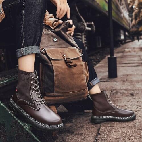 Winter winter leather chelsea boty vesonal heels hombre heel MEN for BOOTS mens vintage man 2020 ankle home western ANKLE men