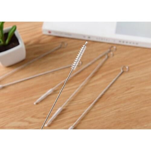 10pcs/lot NEW Metal Cleaning Brush for Weed Pipe Clean Glass Hookah Smoking Cachimba Pipas Fumar Feeding Bottle Brush LF 210