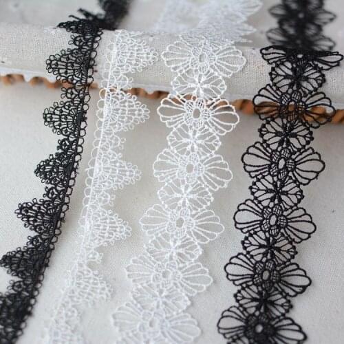 2Meter 2.5 Cm / 4cm Exquisite Water-soluble Lace Trim Embroidery DIY Skirt Dressing Clothing Home Cloth Art Accessories