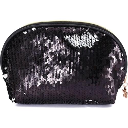 20PCS / LOT Sequin Seashell Hand Bag Makeup Bag Women Evening Party Handbag Glittering Wallet Coin Storage Bag