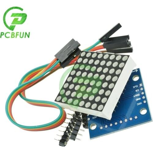 8x8 8*8 MAX7219 Dot Led Matrix Module MCU LED Display Control Module For Arduino 5V Interface Module with Cable