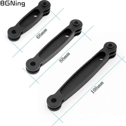 Aluminum Helmet Extension Arm Selfie Stick Rod for GoPro Hero 8 7 6 5 SJCAM Yi for Insta360 One R For DJI Action Cameras