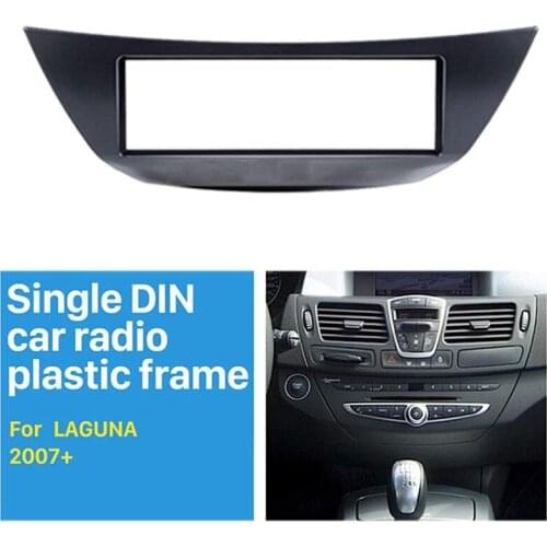 1 Din Car Radio Facia for Renault Laguna III 2007 DVD Stereo CD Panel Dash Kit Trim Fascia Dashboard Frame Black