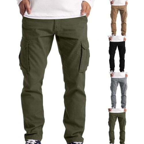 Cargo Pants Men Army Military Tactical Pants Multi Pockets Streetwear Jogger Trekking Hiking Mountain Work Tourism Trousers