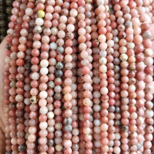 Natural stone beads 4/6/8/10/12mm Round Ball loose Isolation beads for Jewelry Making DIY Necklace Bracelets Accessories