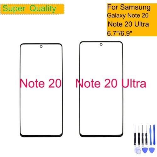 For Samsung Galaxy Note 20 Ultra N985 Touch Screen Front Outer Glass Lens For Galaxy Note 20 N980 LCD Glass Replacement