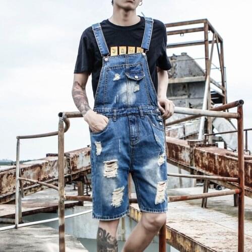 Jeans Men 2019 Spring and Summer New Retro Denim Overalls Mens Summer Korean version of Slim Denim Shorts Size S-5XL