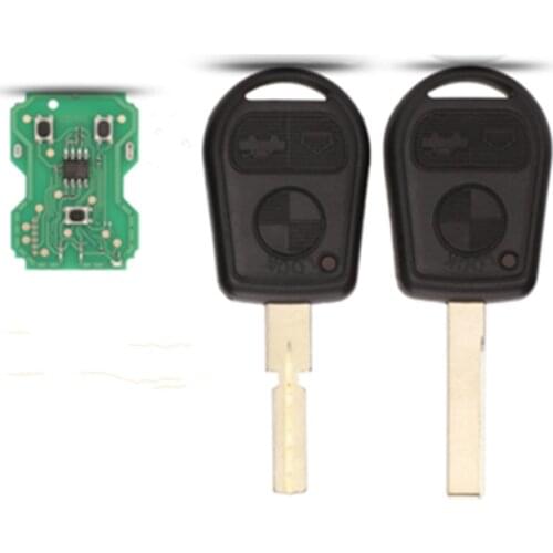 3 Buttons Car Remote Key Fob 315/433Mhz For BMW Z3 E31 E32 E34 E36 E38 E39 E46 Z3i HU58/HU92 Key