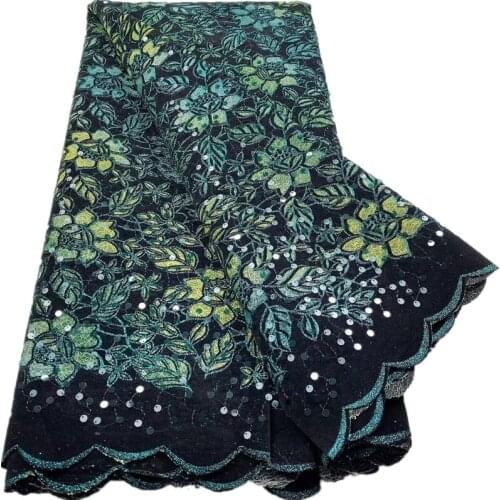 French embroidery Sequins Lace Fabric Bridal Sequence Embroidery Elegant African Nigerian Latest Design Style HS-140