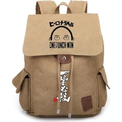 Anime One Punch Man Canvas Student School Shoulder Bag Cosplay Backpack Teenager Travel Rucksack Gift